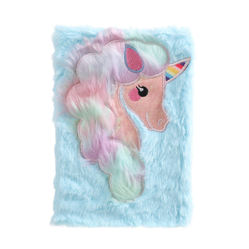 Wholesale Cartoon Unicorn Plush A5 Student Line Notebook